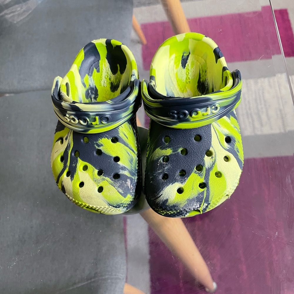Croc toddler baby lime/navy